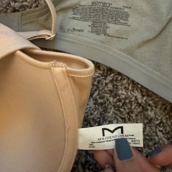 Bra Lot 6pc – Soma, Maidenform, Warners, Auden – 34B–38C Mixed Sizes - Picture 4 of 5